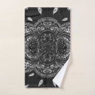 Black Hanky Code Hand Towel