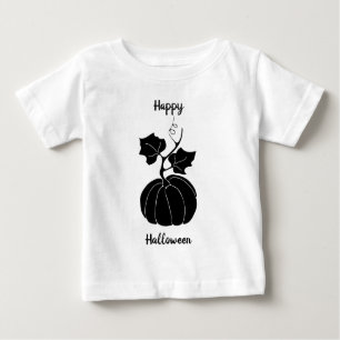 Black Happy Halloween horror spooky   Baby T-Shirt