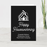 Black Happy Housewarming Real Estate Company