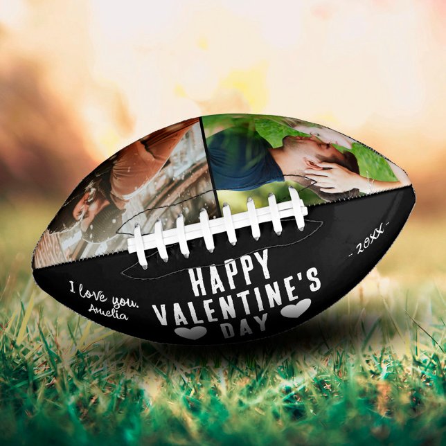 Black Happy Valentine's Day Boyfriend 2 Photo   Football (Creator Uploaded)