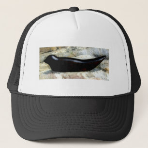 black harbour seal hat