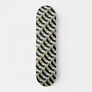 black harbour seals pattern skateboard