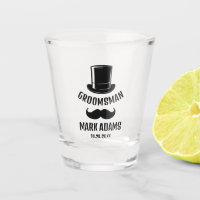 Black Hat Moustache Gentleman Vintage Groomsmen