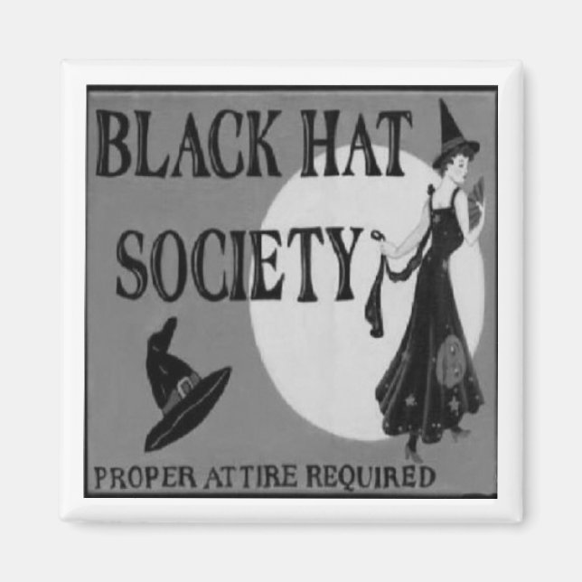 Black Hat Society Magnet (Front)