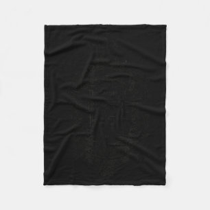 Black hats society halloween witch flying by night fleece blanket