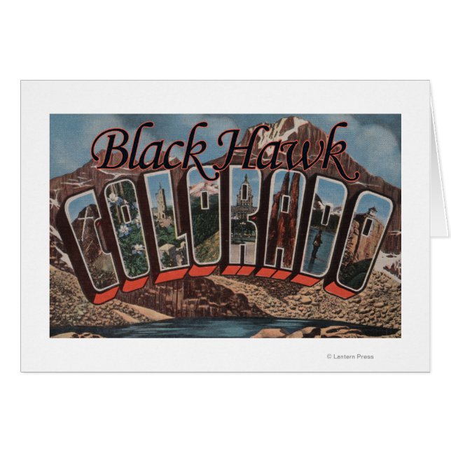 Black Hawk, Colorado - Large Letter Scenes (Front Horizontal)