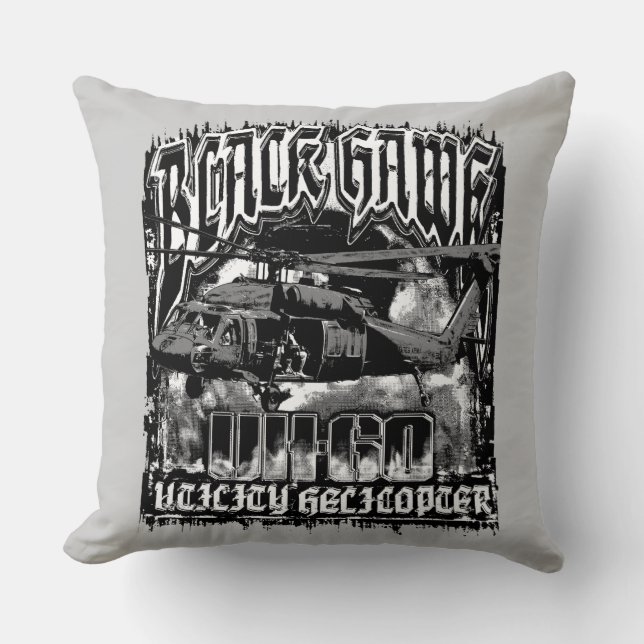 Black Hawk Cushion (Front)