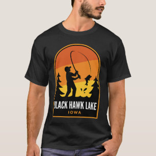 Black Hawk Lake Iowa Fishing T-Shirt