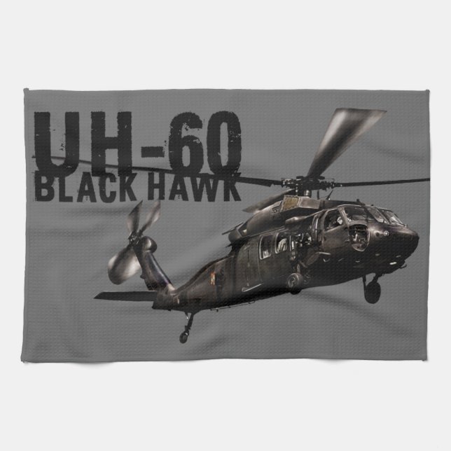 Black Hawk Tea Towel (Horizontal)