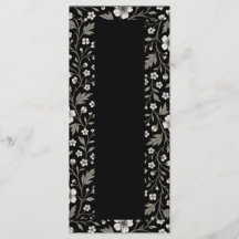 Black Hawthorn Floral Boundary Design