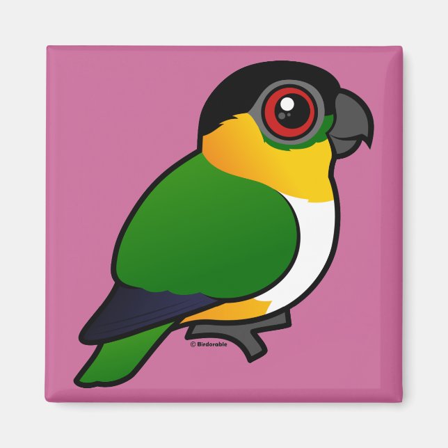 Black-headed Parrot Magnet (Front)