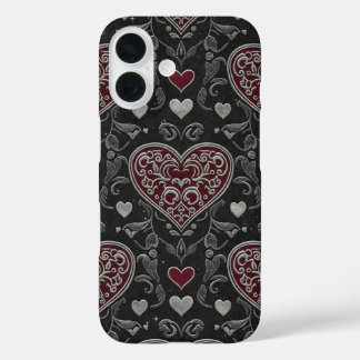 Black Heart iPhone 16 Case