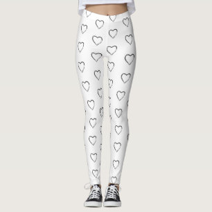 Black Heart Heart Shape Grunge trendy Hipster Leggings