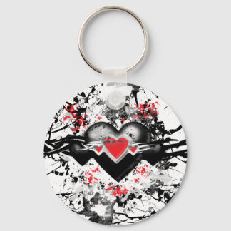Black Heart Key Ring