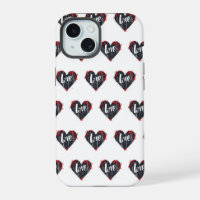 Black Heart Love Slogan
