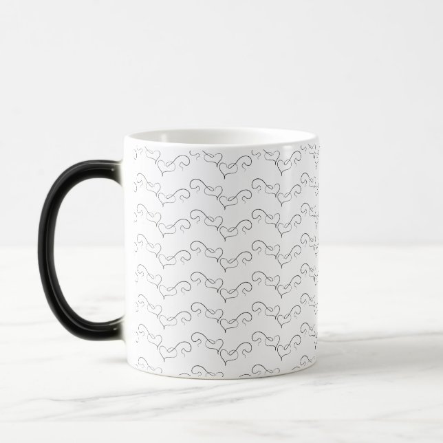 Black heart mug (Left)