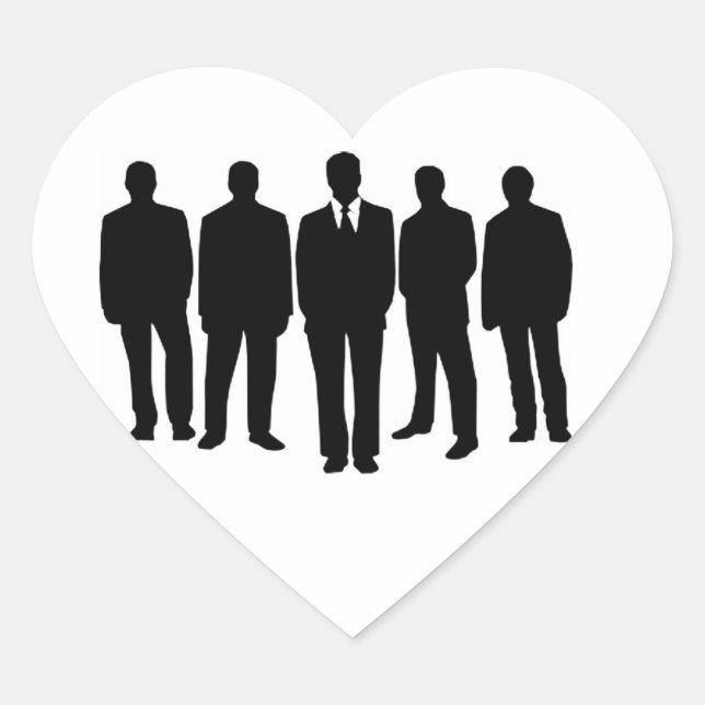 Black Heart Sticker (Front)