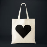 Black Heart Wedding Tote Bag<br><div class="desc">This is beautiful tote bag for lovers with the image of  black heart for just married and any other occasion. Even it can be customised with your name or logo.</div>