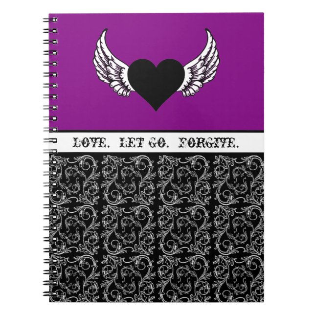 Black Heart, White Wings Notebook (Front)