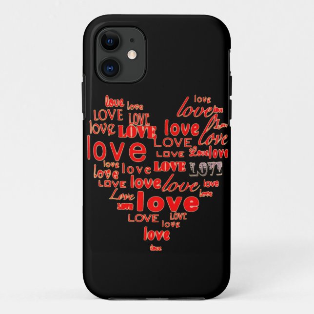 Black hearts and love iphone 5 case (Back)
