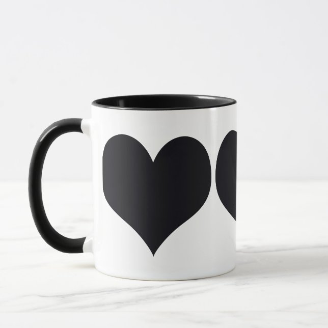 Black Hearts Mug (Left)