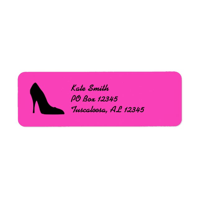 Black Heel Label (Front)
