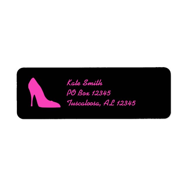 Black Heel Label (Front)