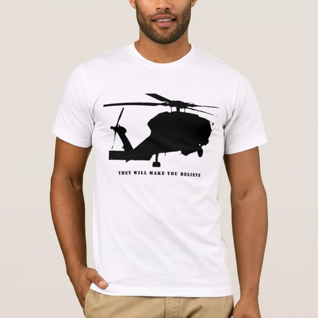 black helicopter T-Shirt (Front)