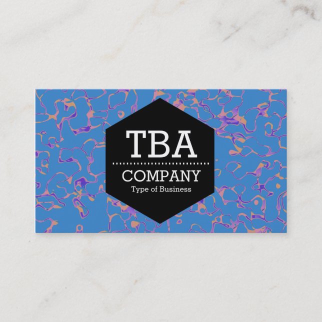 Black Hexagon - Abstract 080716(01) Business Card (Front)