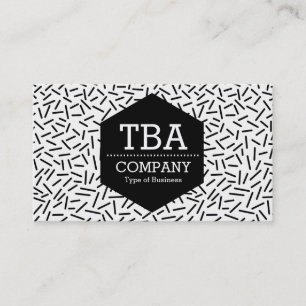 Black Hexagon - Abstract 300117 Business Card