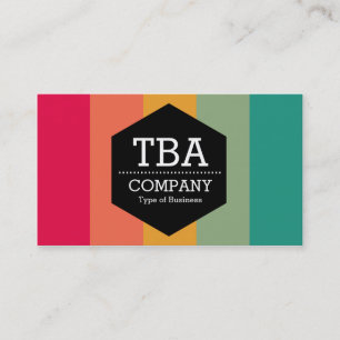 Black Hexagon - Colours Business Card