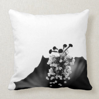 Black Hibiscus Cushion