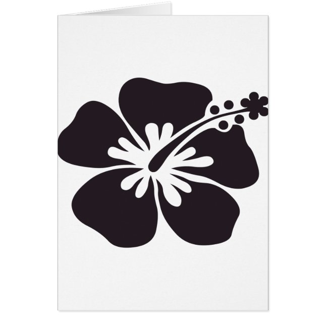 black hibiscus flower (Front)