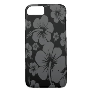 Black Hibiscus Hawaiian Print Case-Mate iPhone Case
