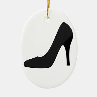 Black High Heel Ceramic Tree Decoration