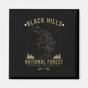 Black Hill National Forest Shirt South Dakota Hiki Magnet