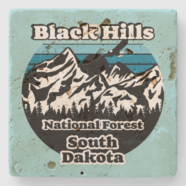 Black Hills National Forest,South Dakota Stone Coaster (Front)