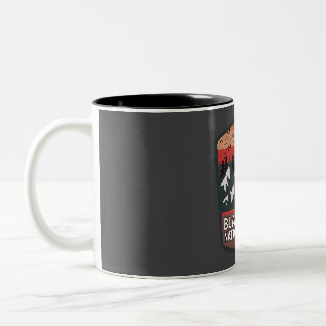 Black Hills national forest  Two-Tone Coffee Mug (Left)