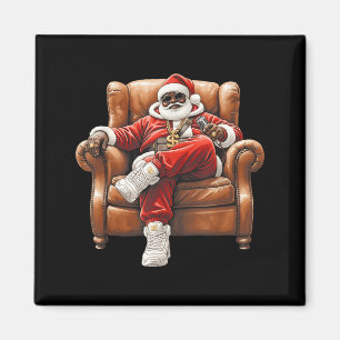 Black Hip Hop Santa Claus African American Santa  Magnet