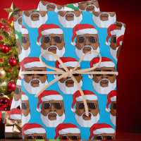 Black hip hop Santa Claus African American