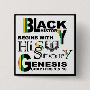 Black HiSStory Square Button
