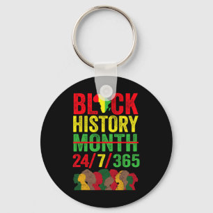 Black History 247365 Men Women Kids Black History Key Ring