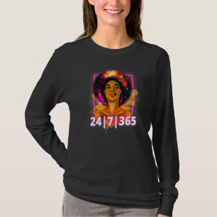 Black History 247365 Powerful Black Girl Magic   T-Shirt