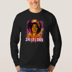 Black History 247365 Powerful Black Girl Magic   T-Shirt