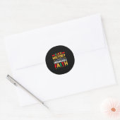 Black History A Heritage Of Unshakable Faith Classic Round Sticker (Envelope)