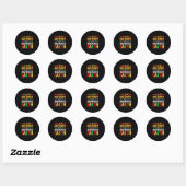 Black History A Heritage Of Unshakable Faith Classic Round Sticker (Sheet)