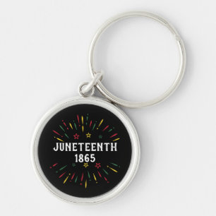 Black History African American Juneteenth 1865 Key Ring