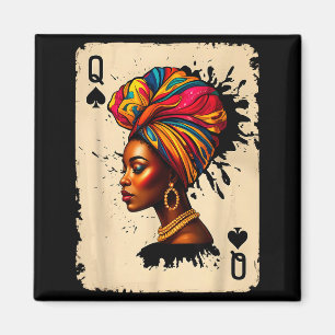 Black History African Melanin Queen Card Proud Gir Magnet
