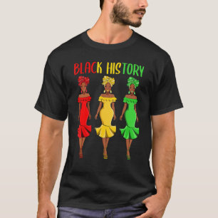 Black History Afro Melanin Queen Black Girl Magic  T-Shirt