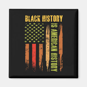 Black History American History Bhm African Us Flag Magnet